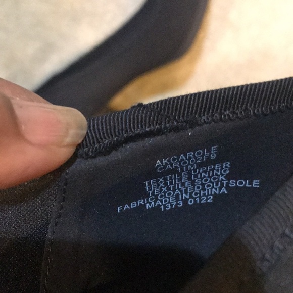 Anne Klein Black iFlex “Carole” Women’s Block Patent Look Heel Fabric Shoes-11 - Picture 11 of 11